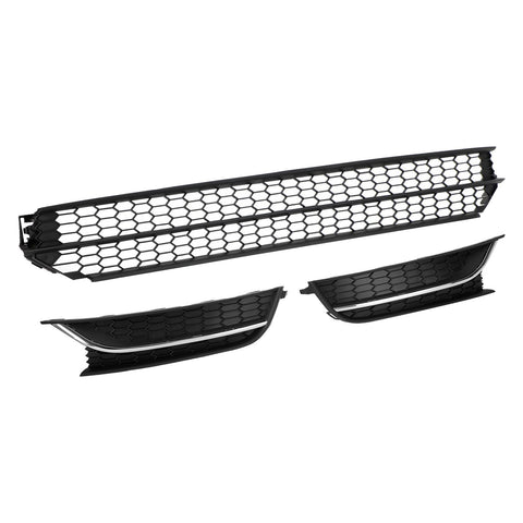VW Passat 12-15 Front Lower Grille & Fog Light Cover Combo