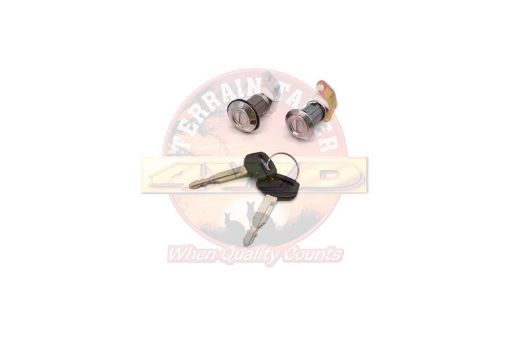 Terrain Tamer Door Lock Barrel &amp; Key Set R/H &amp; L/H Steel Door - Terrain Tamer 4WD Parts