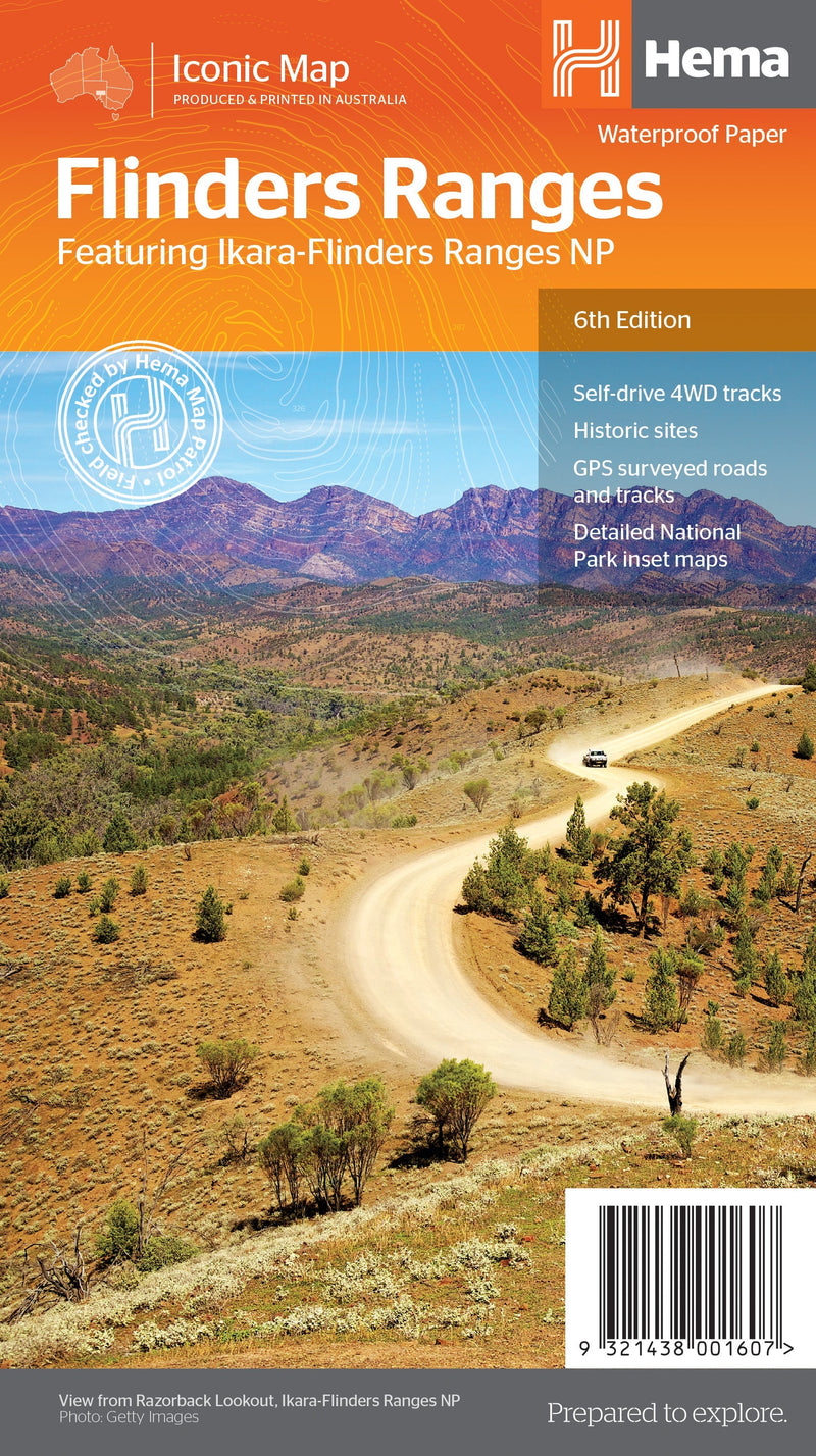 Hema Maps Flinders Ranges Map Ed 6 9321438001607