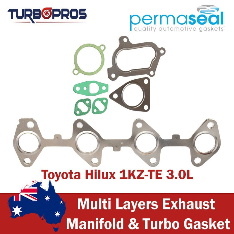 Toyota Hilux 1KZ-TE 3.0L Permaseal Exhaust Manifold&Turbo Gasket Kit