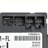 Black plastic front left driver door module with electrical connectors and part number 05026861ac for dodge chrysler