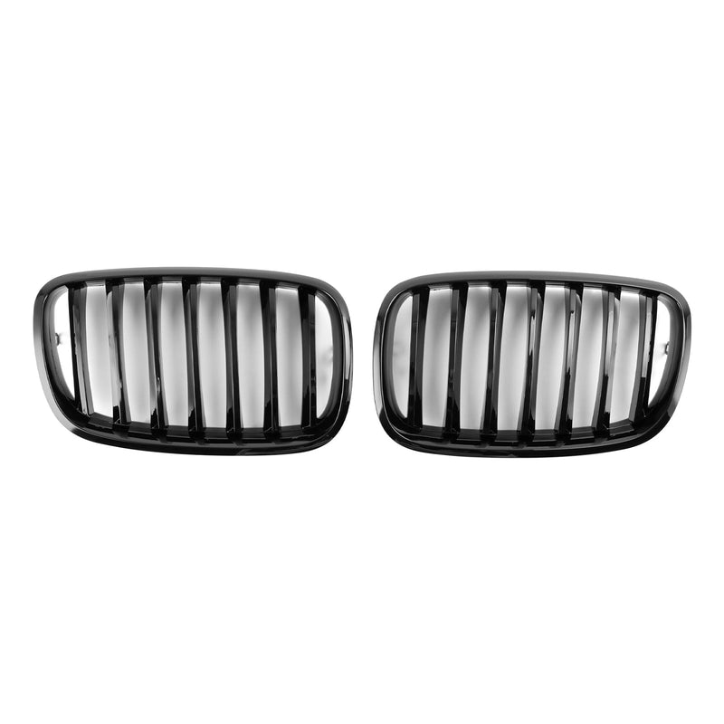 BMW X6 X6 M X6 Hybrid 07-14 Front Bumper Kidney Grille Gloss Black