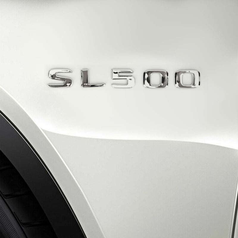 Mercedes SL R230 / R231 Trunk Emblem Chrome SL500 (2001-2020)