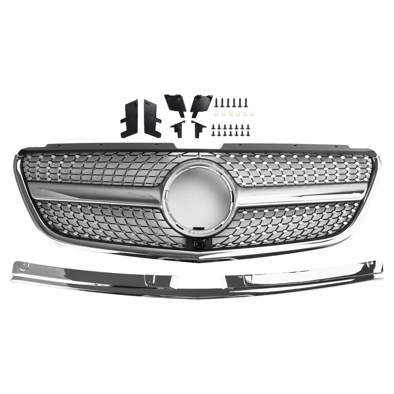 Mercedes Vito W447 GT Style Diamond Front Bumper Grille (2015-2019)