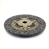10.2 inch black and gold clutch disc assembly with spring-loaded friction segments and bolt holes for Toyota Hilux KUN25 2004-2016