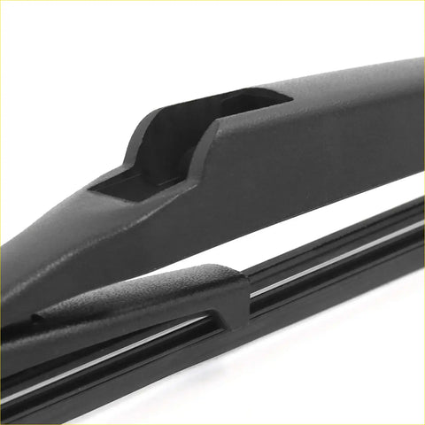 Black rubberized 10 inch rear windshield wiper blade for Toyota RAV4 2015-2017 with sleek metal frame