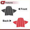 Red and black carbon car door sill trim with textured ribbed design for toyota vios 2014-2023