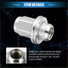 Shiny chrome finished wheel lug nut with threaded interior and ridged edge for toyota tundra sequoia m14x1.5 use