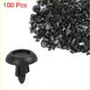 Black plastic engine cover grille bumper retainer clips 100pcs for toyota 4wd ute offroad use
