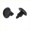 Black plastic push-fit retaining clips with textured circular head and tapered pin for 100pcs toyota 4wd ute offroad use