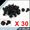Black plastic 10mm hole car interior trim fasteners pack of 30 for 4wd ute and offroad panel use