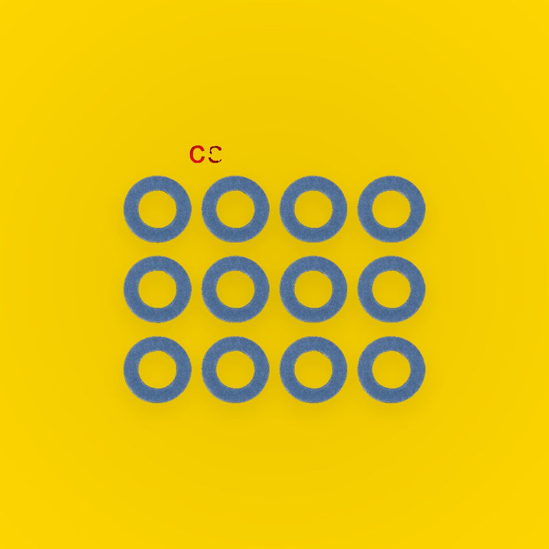12 x M12 Blue Oil Drain Plug Gaskets for Toyota (1990-2023)