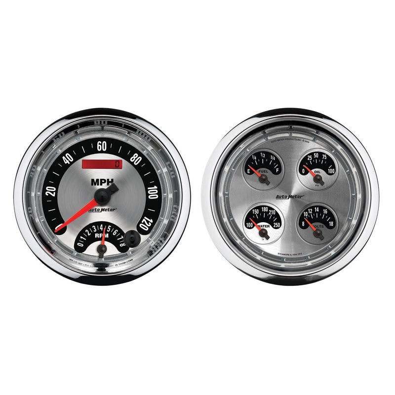 AutoMeter American Muscle 5" Quad Gauge & Tach/Speedo