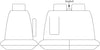 Sperling Tradies Canvas Front Black Seat Covers Suits