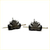 Pair of dark gray metallic 13/16 rear wheel brake cylinders with black seals and silver bolts for toyota hilux 79-83
