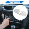 Silver metallic climate control button covers set with sleek minimalist design for toyota highlander steering wheel switches