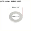 Silver metal flat washer 22mm outer diameter 12mm inner hole for m12 engine oil drain screw gasket toyota prius 01-05