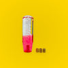 15cm Bubble Gear Knob Pink/Clear