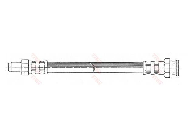TRW Brake Hose Rear PHB704