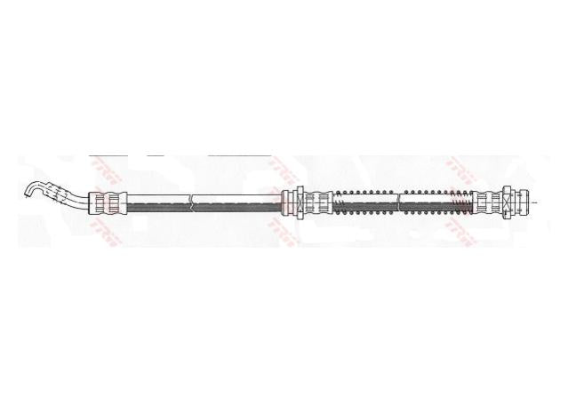 TRW Brake Hose Front PHD358