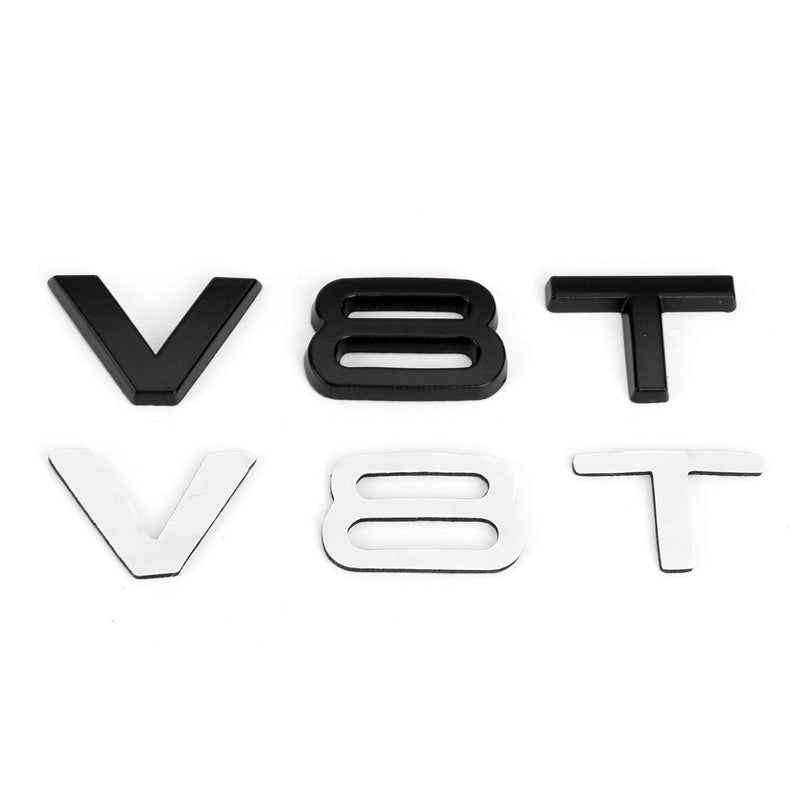 Audi A1 A3 A4 A5 Q3 Q5 08-23 V8T Emblem Badge Black
