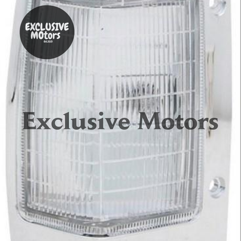 Nissan Navara Left-Hand Corner Light, Chrome (1986-1997)