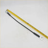 Black insulated 18 inch tailgate cable with silver metal ring terminals for Nissan Titan 2004-2015