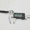 Black-handled wrench with silver metallic head measuring 12.59 mm for 18 inch tailgate cables nissan titan