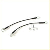 Black insulated grounding cables with silver ring terminals 18 inch tailgate cables for nissan titan with hardware