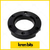 Black matte metal flange with six threaded holes 18mm front coil strut spacer for toyota hilux fj cruiser 120