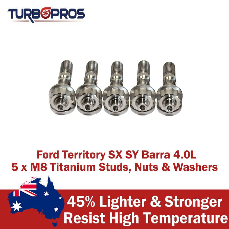Ford Territory SX SY Barra 4.0L Titanium Turbo to Dump Pipe Stud Kit