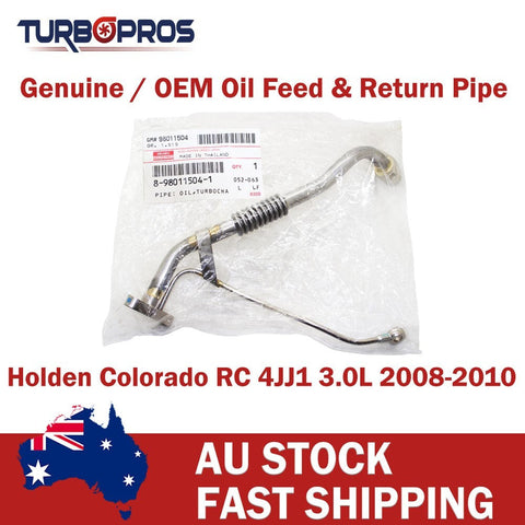 Holden Colorado RC 4JJ1 3.0L 2008-2010 Genuine Turbo Oil Feed & Return Pipe