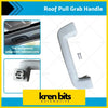 White plastic roof pull grab handle with sleek curved design for easy access fits ford ranger t6 t7 mazda bt50