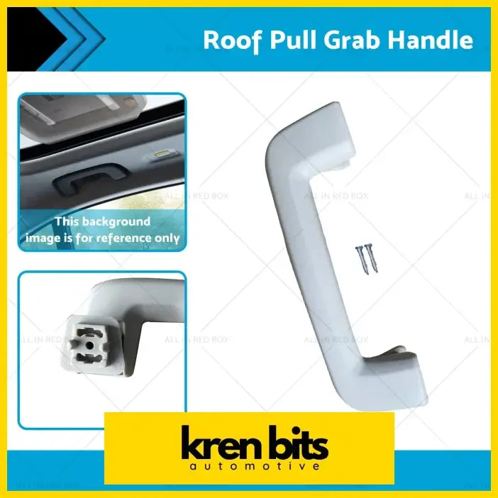 White plastic roof pull grab handle with sleek curved design for easy access fits ford ranger t6 t7 mazda bt50