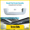 White plastic roof pull grab handle compatible with ford ranger t6 t7 and mazda bt50 vehicles