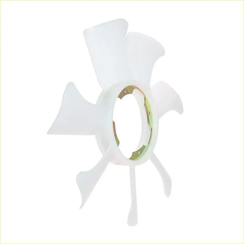 White plastic car radiator fan blade with metallic hub for 2.7l engine cooling on nissan mistral terrano ii maverick