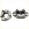 Silver-finished 2 front brake calipers with machined metal surface and dual-piston design for toyota 4runner and land cruiser