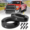 Black autohaulx 2 inch front leveling lift kit spacers with matching bolts for toyota tundra 2wd 4wd
