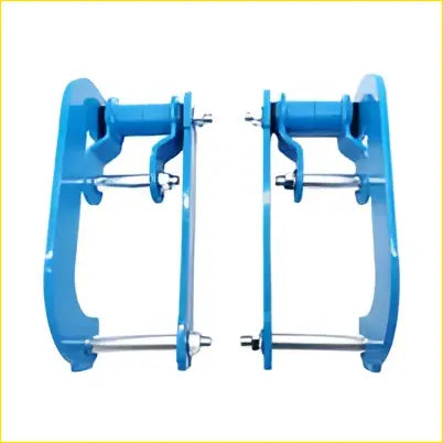 Blue metal 2 inch lift rear leaf alloy spring g shackle trailer hitch receiver for toyota hilux revo 2015-2023