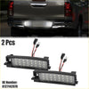 Black led license plate lights with sleek rectangular design and multiple white leds for toyota rav4 2006-2011
