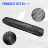 Black carbon fiber textured car armrest cover with stitched edges for toyota sienna 2021 2022 center console