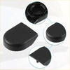 Black plastic rear windshield wiper arm nut cover caps with smooth matte finish for 2019-2023 toyota rav4