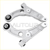 Silver metal control arm kit front lower with black rubber bushings for jeep cherokee lh and rh side