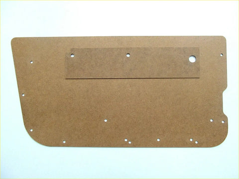 Brown rectangular back panel with cutout and holes 2 x door cards for jeep wrangler sahara 1986–1995