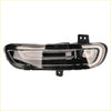 Black smoked led daytime running fog light with sleek design and mounting brackets for jeep grand cherokee 2017-2021