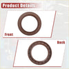 Brown rubber engine crankshaft oil seal ring with circular design and rectangular ridges for toyota tacoma 2005-2015