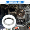 Silver metal engine crankshaft seal with smooth circular design for toyota land cruiser 1998 to 2007