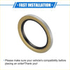 Bronze-colored metal engine crankshaft seal with black rubber gasket for toyota land cruiser 1998-2007 automotive use