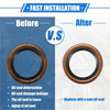 Bronze-colored engine rear crankshaft oil seal with black rubber ring for fast replacement on toyota 4runner 1984-2002