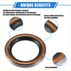 Bronze-colored camshaft oil seal with black rubber lining and metallic outer ring for toyota 4runner crankshaft seal